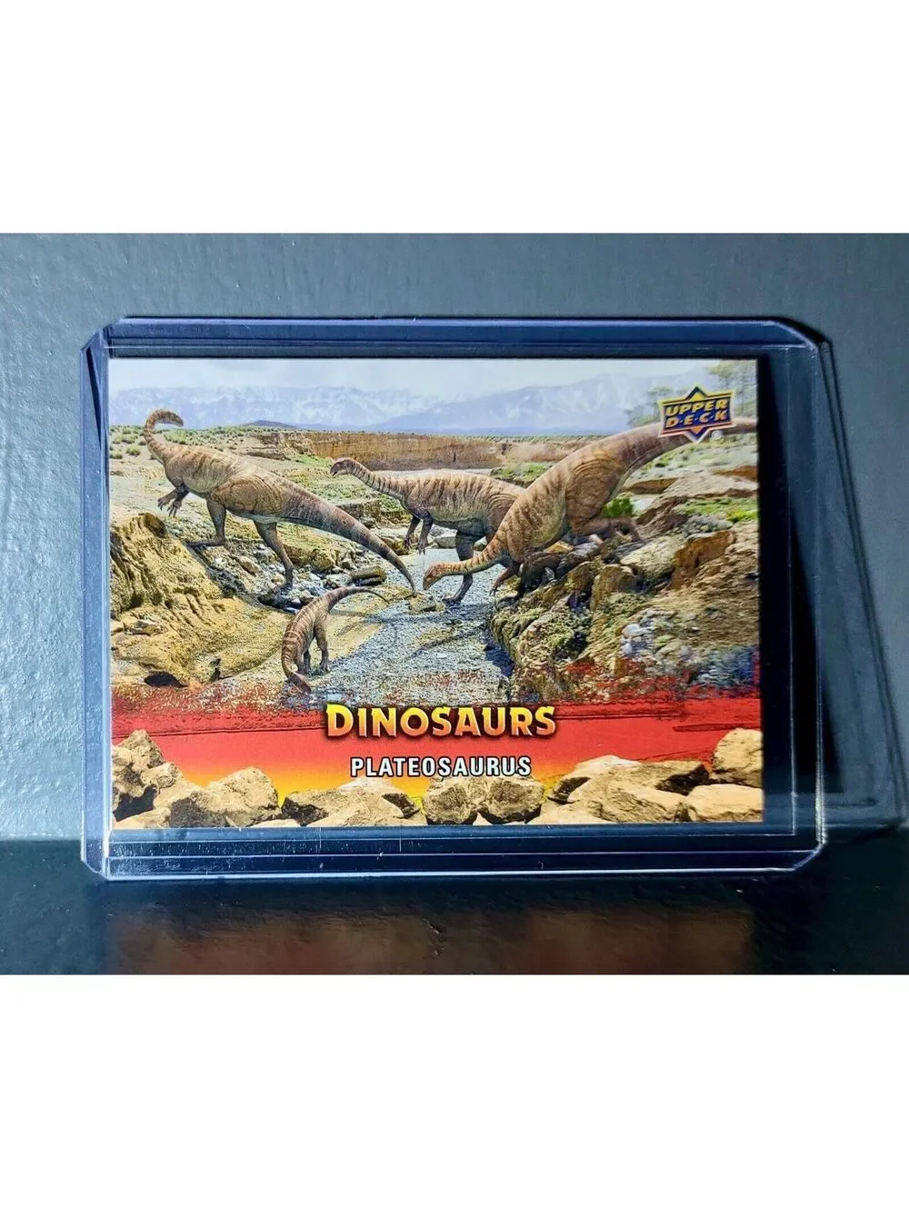 2015 Upper Deck Dinosaurs Plateosaurus Extinction Red Parallel #63 Card